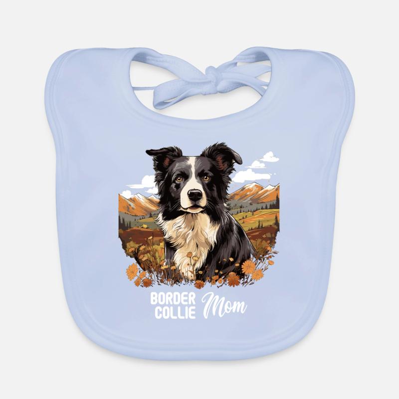 Hund Border Collie Baby Bio-Lätzchen