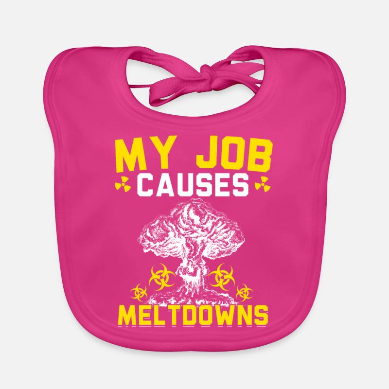 Nuclear Power Plant Nuclear Engineer Organic Baby Bibs