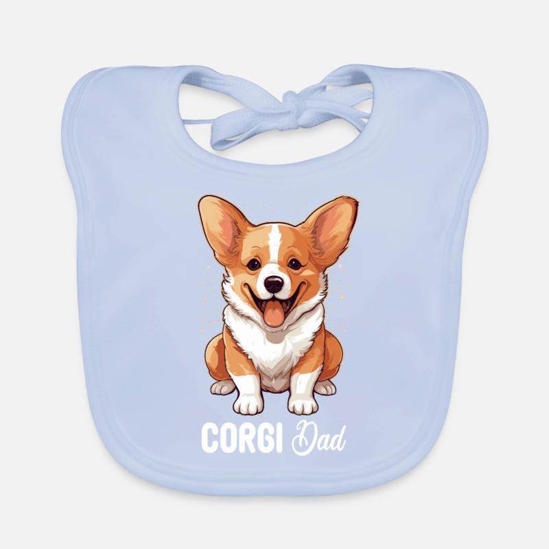Hund Corgi Baby Bio-Lätzchen