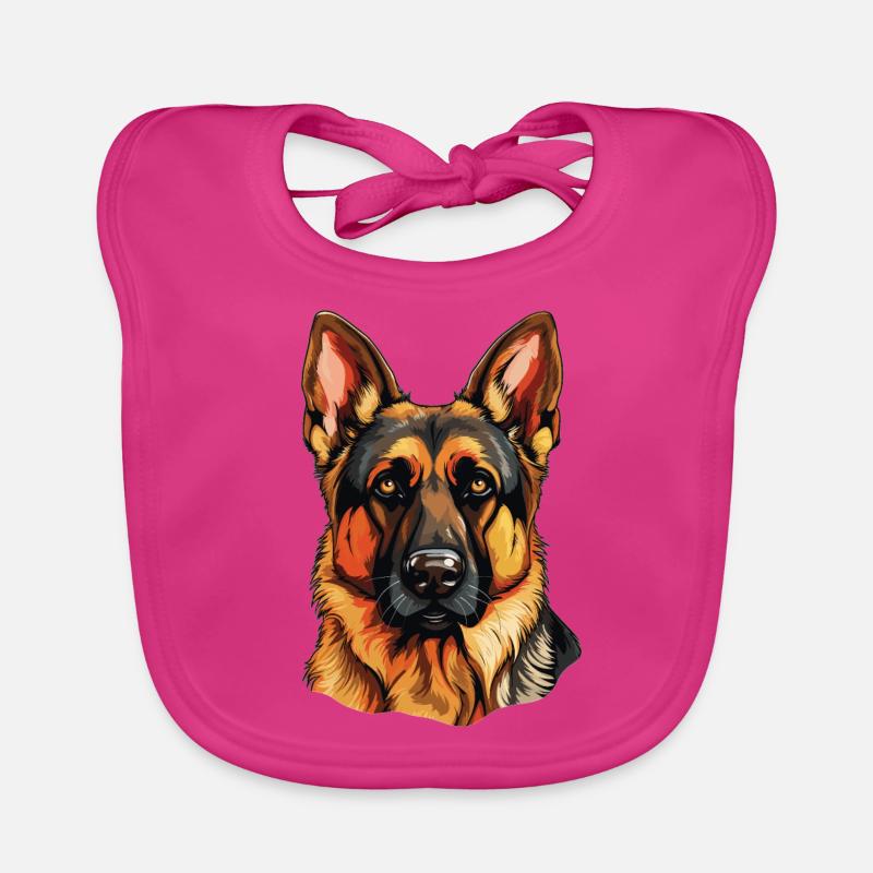 Dog Shepherd Organic Baby Bibs