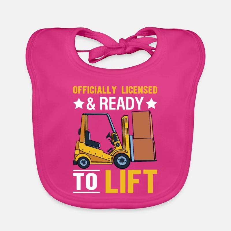 Forklift Driver Forklift Driver Organic Baby Bibs