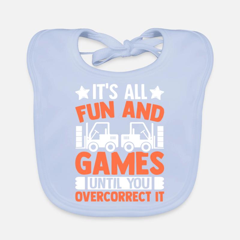 Forklift driver Organic Baby Bibs