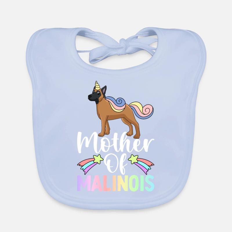 Chienne Mère Malinois Belge Bavoir bio Bébé