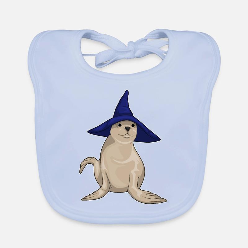 Chapeau de sorcière de phoque Bavoir bio Bébé
