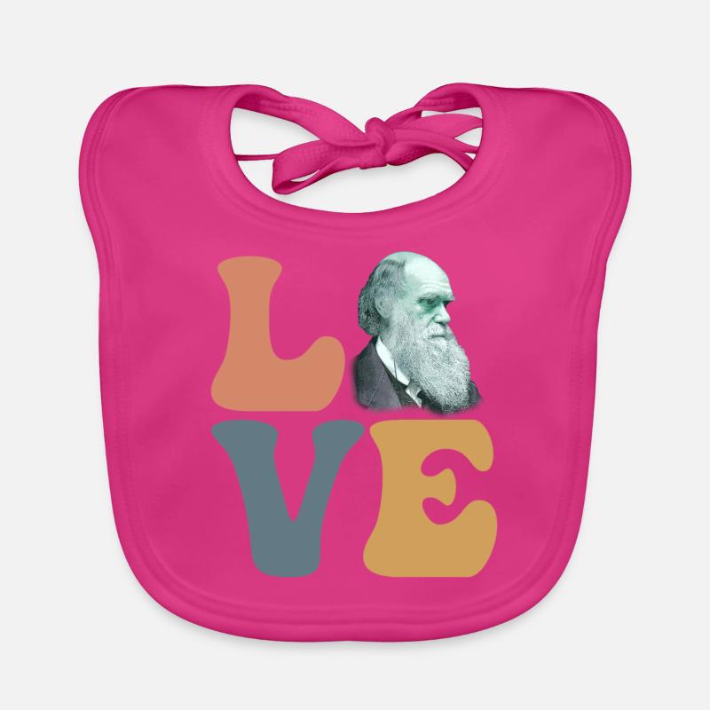 Charles Darwin Evolutionstheorie Atheist Baby Bio-Lätzchen