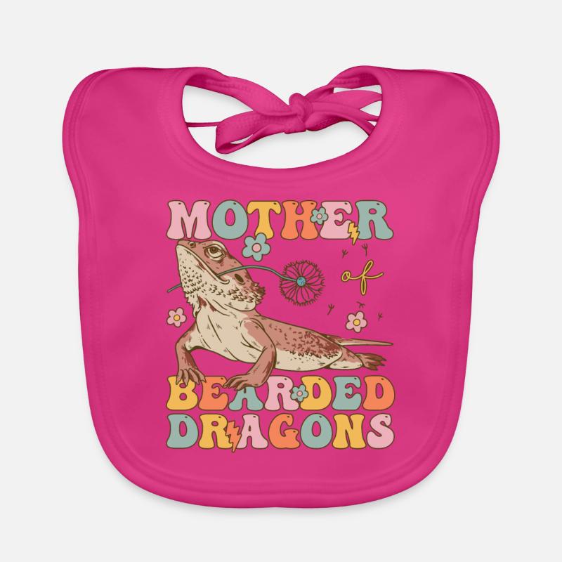 Groovy Bartagame Mama Baby Bio-Lätzchen