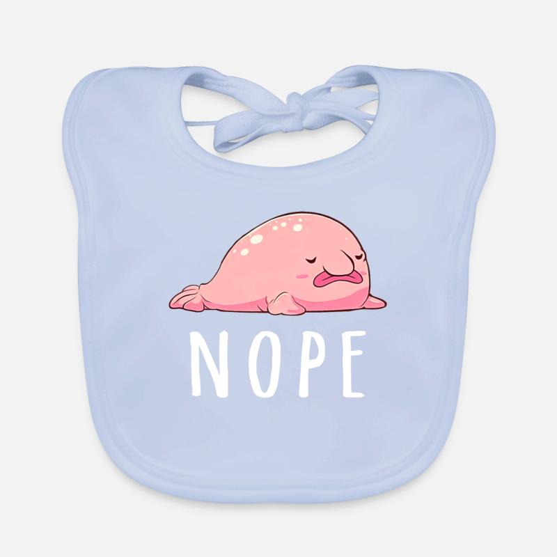 Funny Blob Fish Organic Baby Bibs