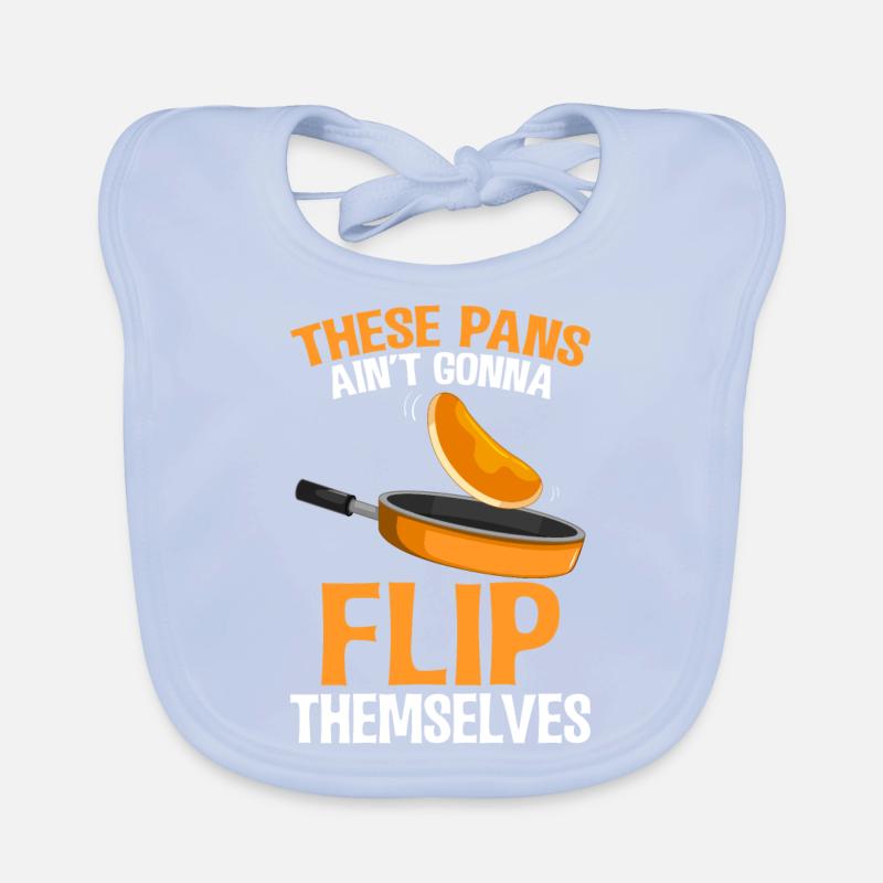 Funny Pancake Maker Organic Baby Bibs