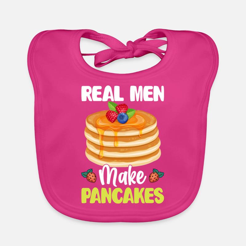Crêpière - Bavoir bio Bébé - fuchsia