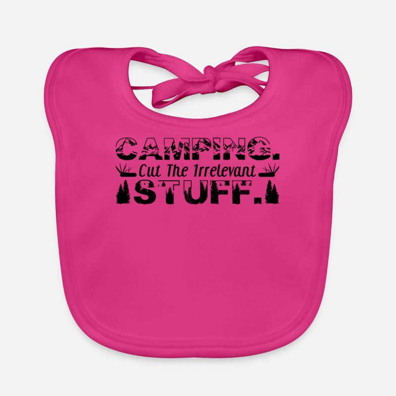 Camping. Cut the irrelevant stuff. Organic Baby Bibs