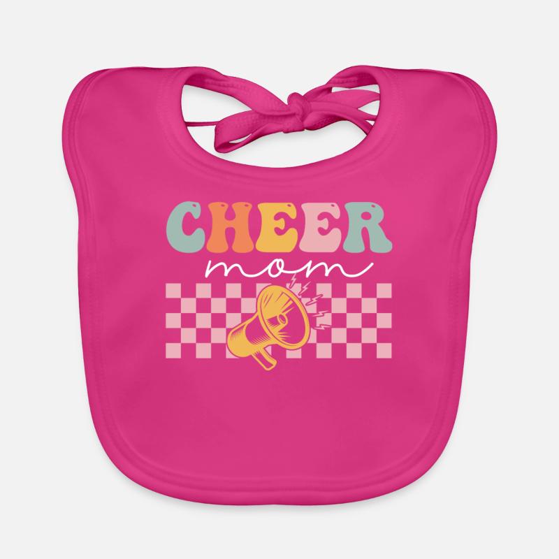 Groovy Cheerleading Cheerleader Cheer Squad Baby Bio-Lätzchen