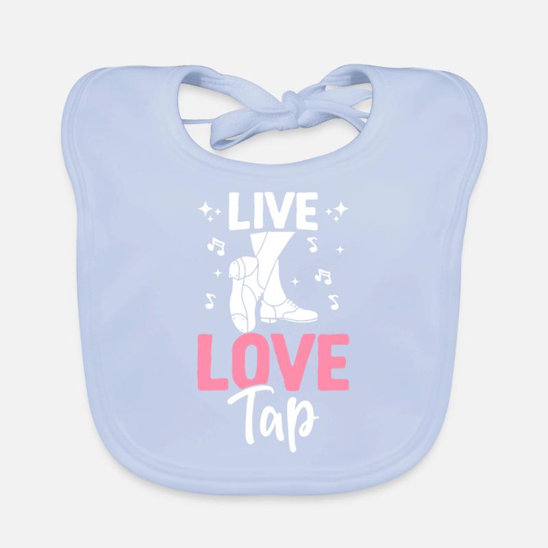 Dance Tap Dancer Organic Baby Bibs