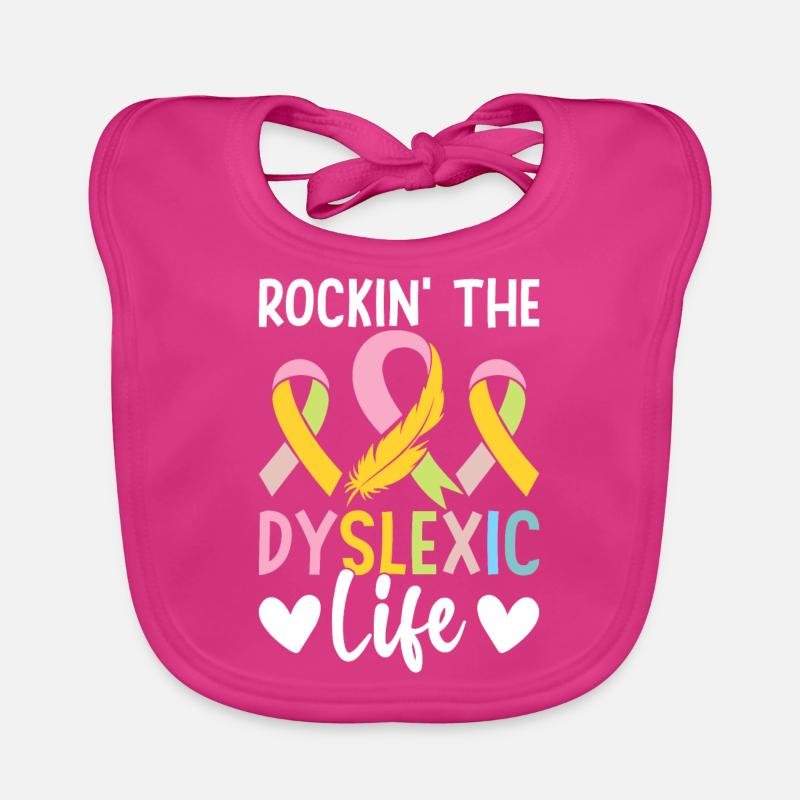 Drôle de conscience de la dyslexie Dyslexique Bavoir bio Bébé