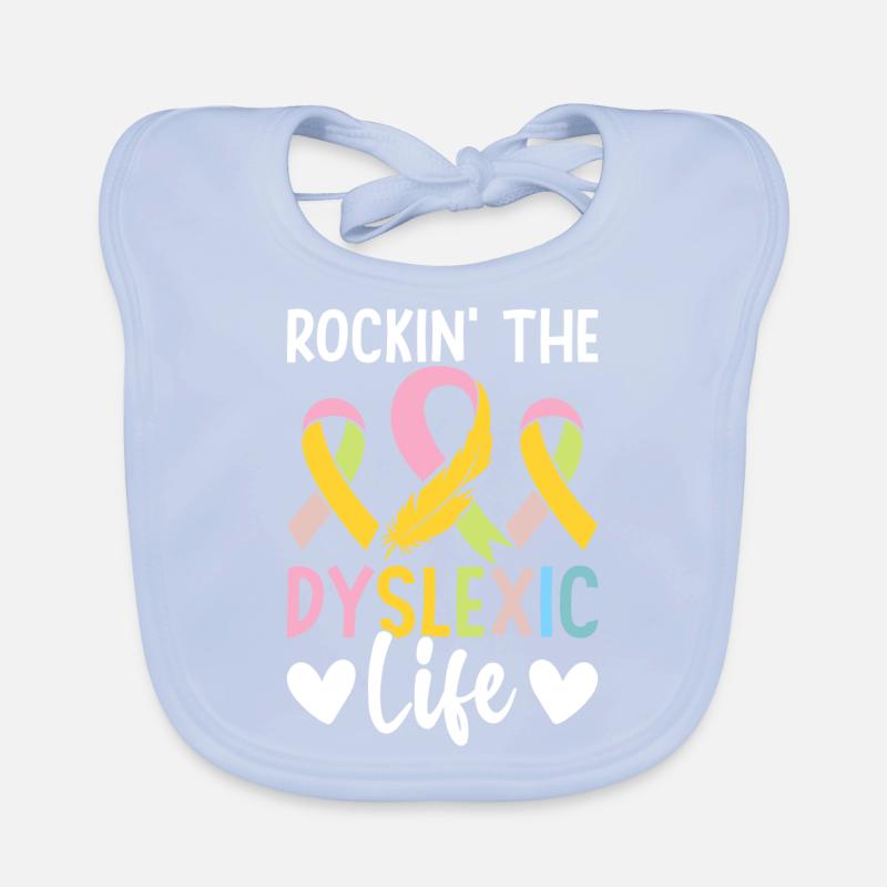 Drôle de conscience de la dyslexie Dyslexique Bavoir bio Bébé
