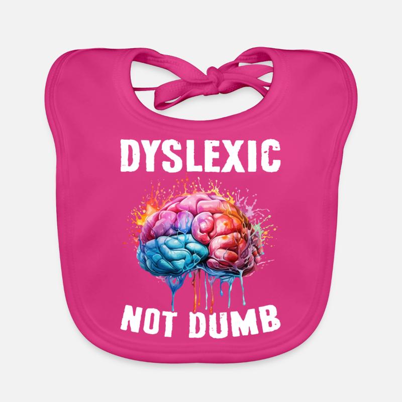 Drôle de conscience de la dyslexie Dyslexique Bavoir bio Bébé