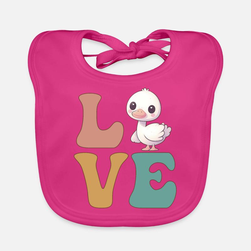 Cute Goose Duck Geese Organic Baby Bibs