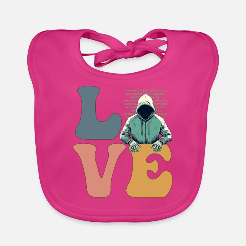 Hacker Hacking Cybersicherheit Anonym Baby Bio-Lätzchen