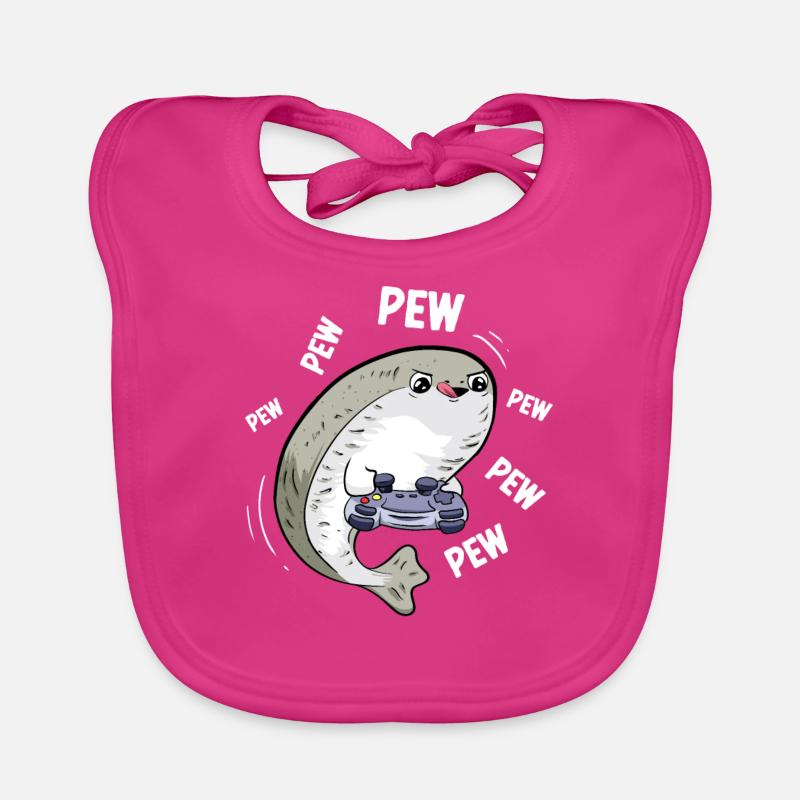 Jeu de console Sacabambaspi’s Fish Meme Gamer Bavoir bio Bébé