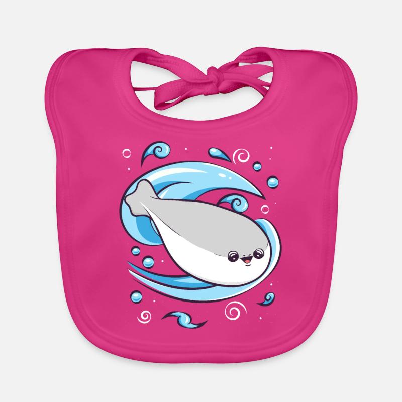 Sacabambaspis Fish Meme Water Organic Baby Bibs