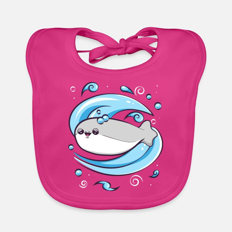 Sacabambaspis Fish Meme Water Organic Baby Bibs