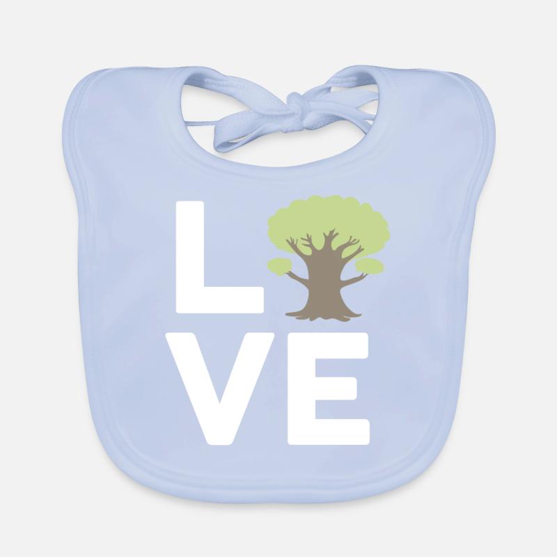 Tree Hugger Nature Environmentalist Organic Baby Bibs