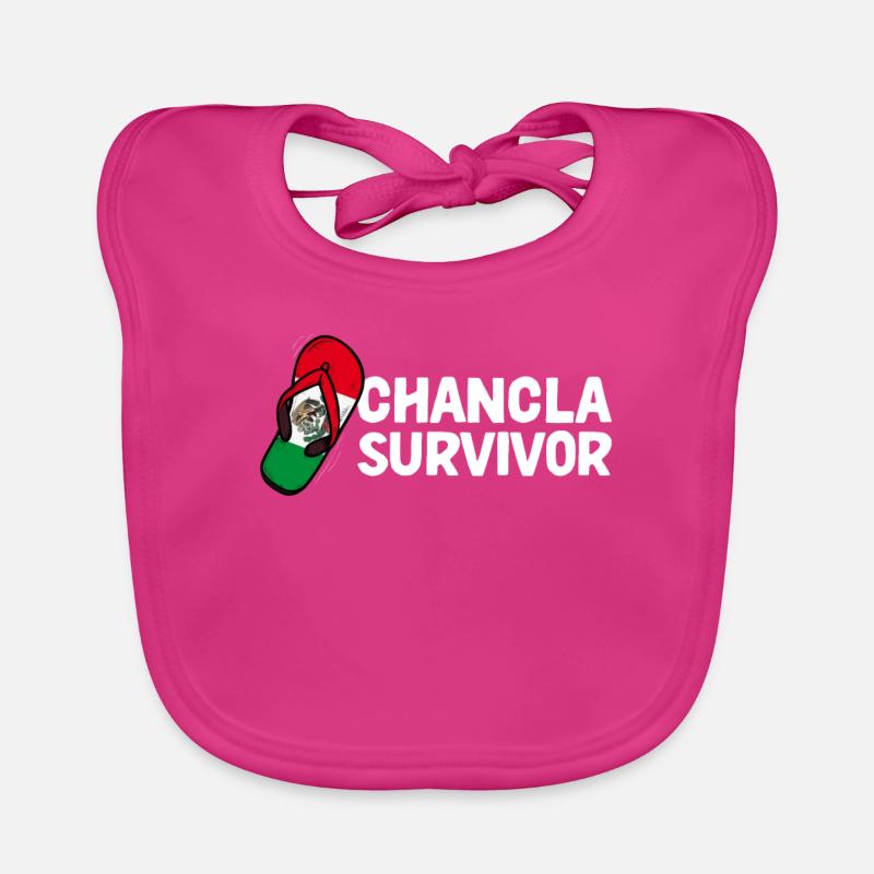 Drapeau de La Chancla Mexique Mexique Bavoir bio Bébé
