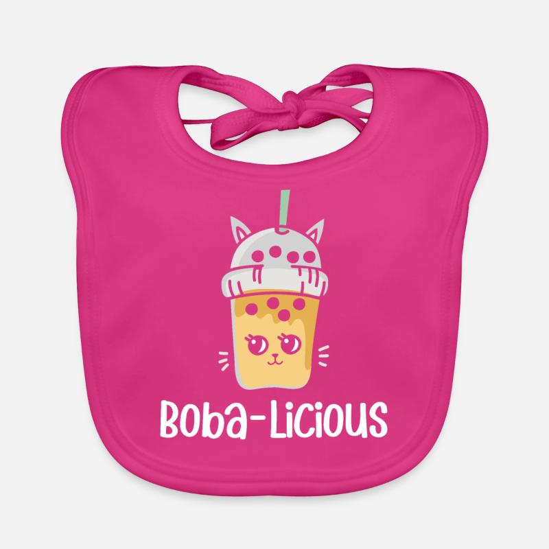 Bubble tea milk tea Organic Baby Bibs
