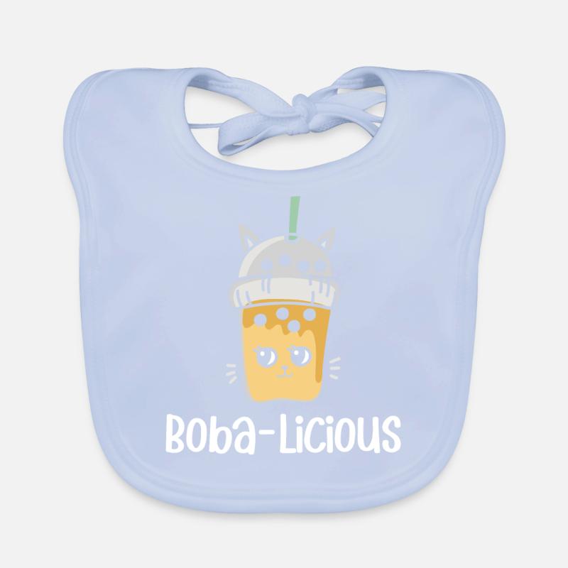 Bubble tea milk tea Organic Baby Bibs