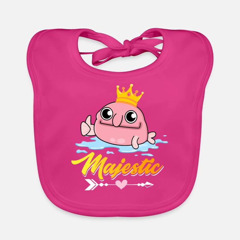 Drôle de Blobfish King Créature marine Bavoir bio Bébé