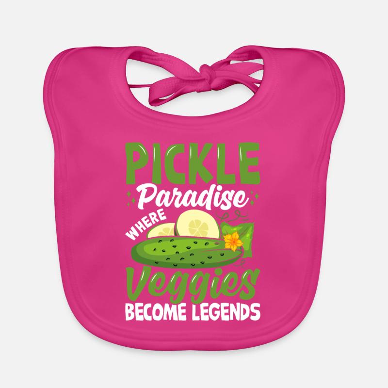 Paradis des cornichons - cadeau de concombre Bavoir bio Bébé