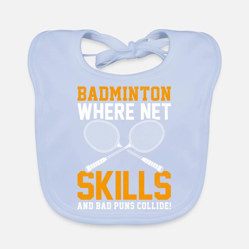 Joueurs de badminton Bavoir bio Bébé
