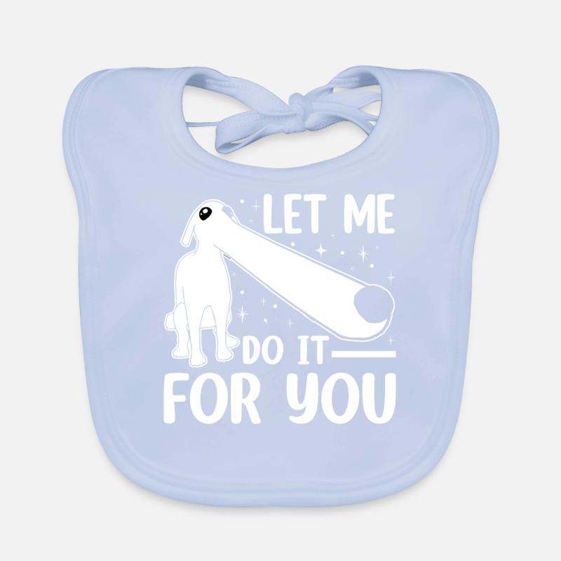Borzoi Dog Meme Organic Baby Bibs