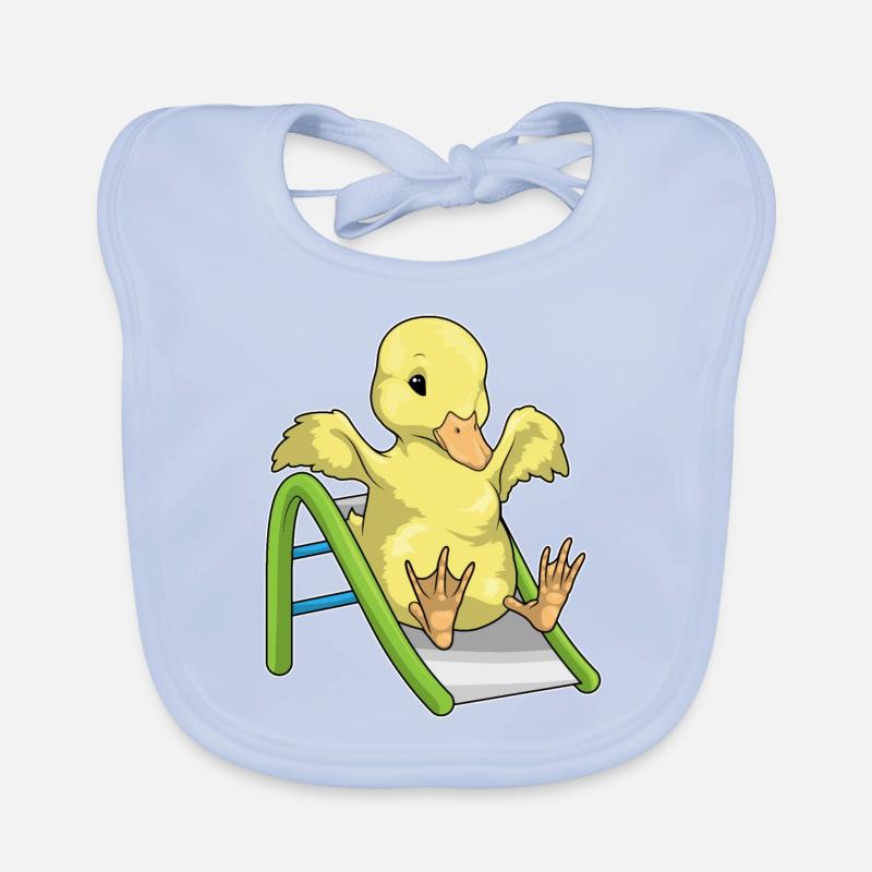 Duck Slide Organic Baby Bibs