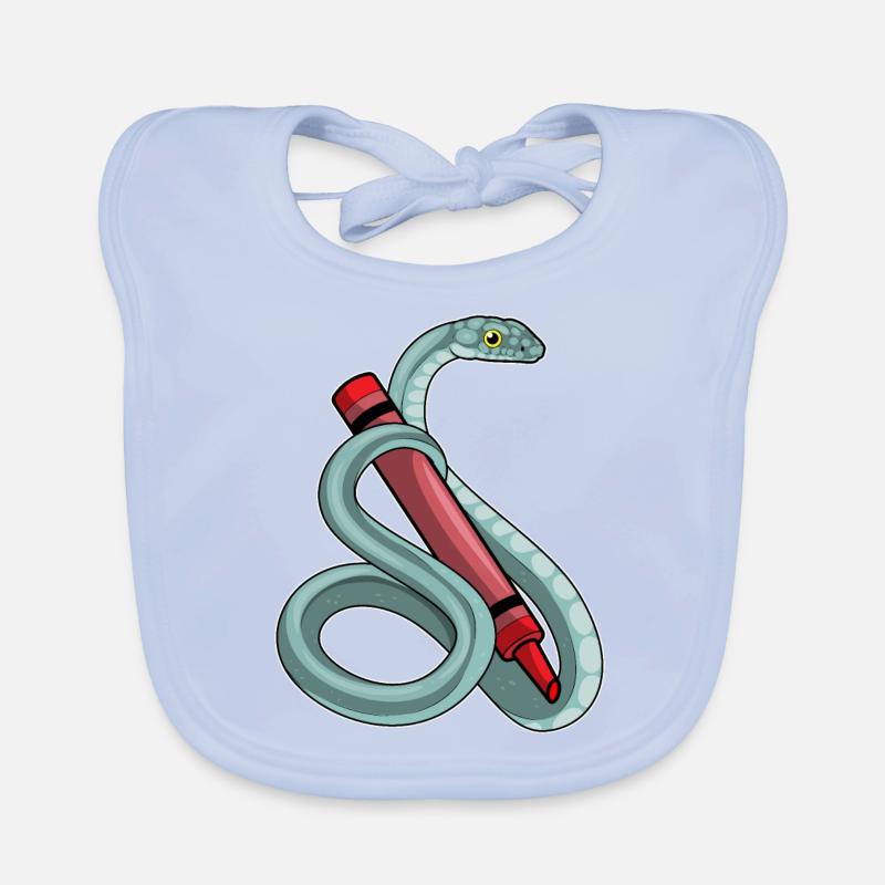 École de crayon Snake Student Bavoir bio Bébé