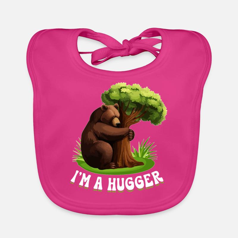 Tree Hugger Umweltschützer Bär Baby Bio-Lätzchen