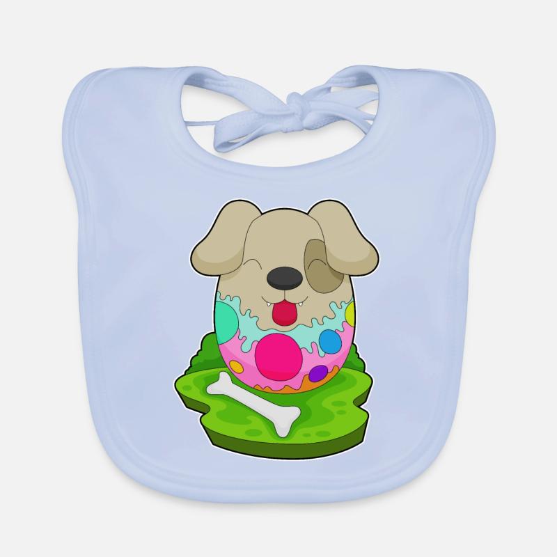 Hund Ostern Osterei Baby Bio-Lätzchen
