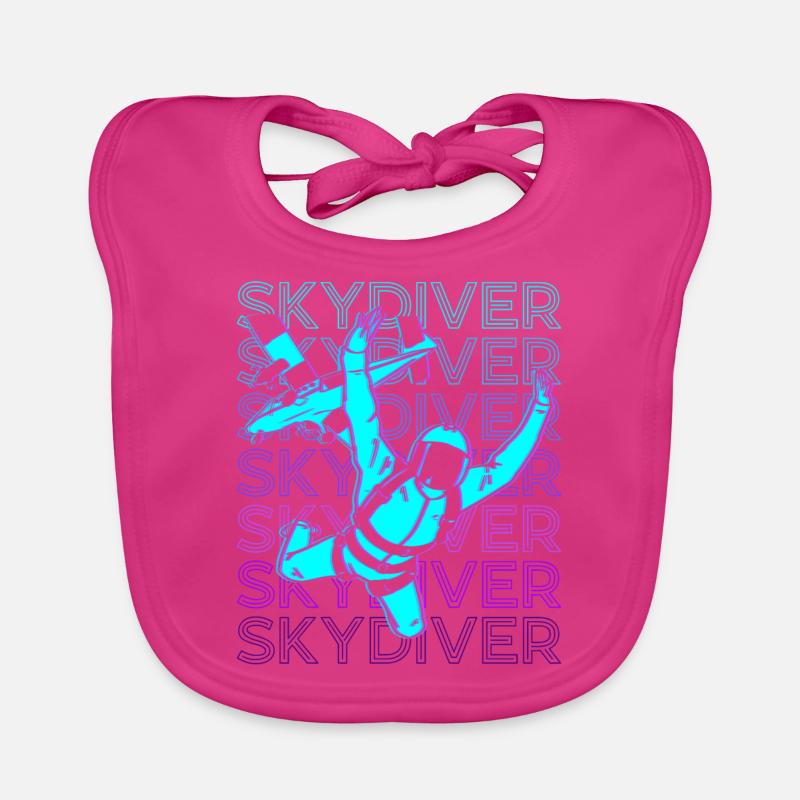 Skydiving Skydiver Parachute R Organic Baby Bibs