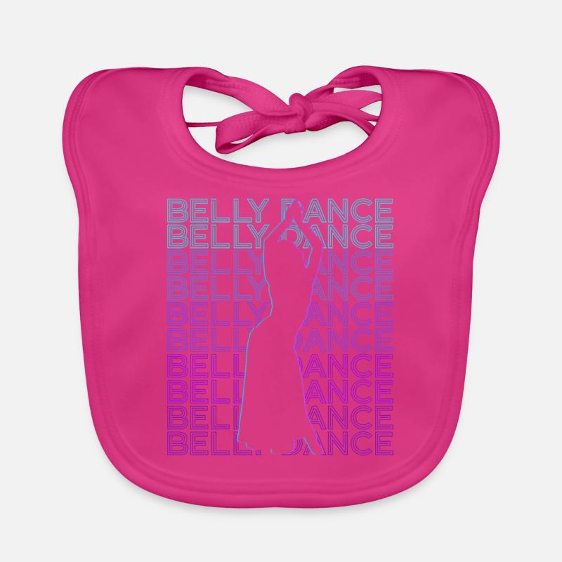 Belly Dance Belly Dancer Retro Belly Dance Organic Baby Bibs