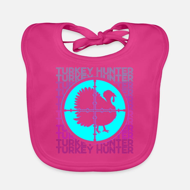 Chasseur de dinde Chasse à la dinde rétro Bavoir bio Bébé
