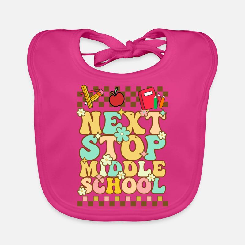 Next stop: Middle School, Elementary School Organic Baby Bibs