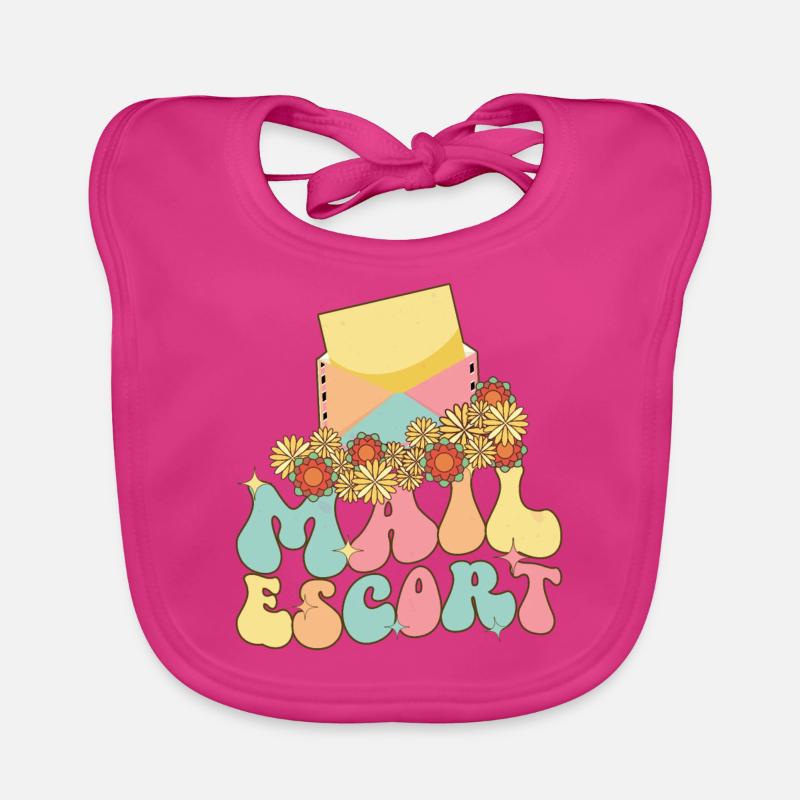 Postbegleiter Postdienst Postbeamter Postbote Baby Bio-Lätzchen