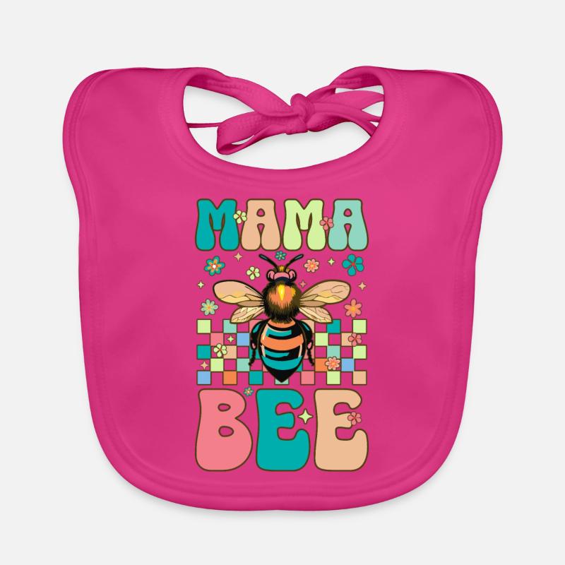 Mama Bee Groovy Beekeeper Mama Beekeeping Organic Baby Bibs