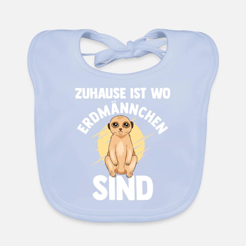 Erdmännchen Tier Erdmännchen Fan Geschenk Baby Bio-Lätzchen