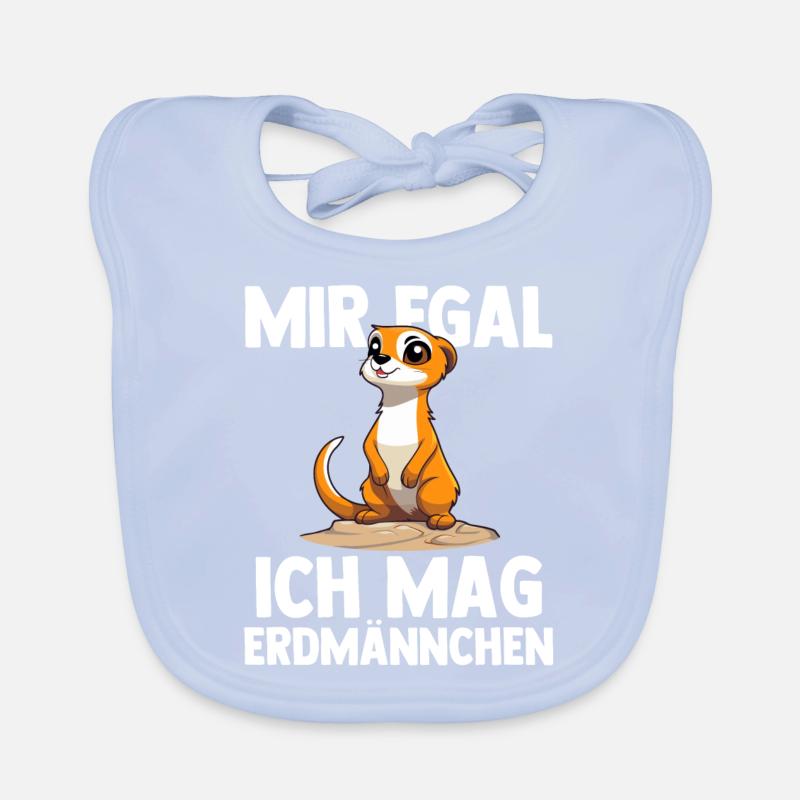 Erdmännchen Tier Säugetier Geschenk Baby Bio-Lätzchen