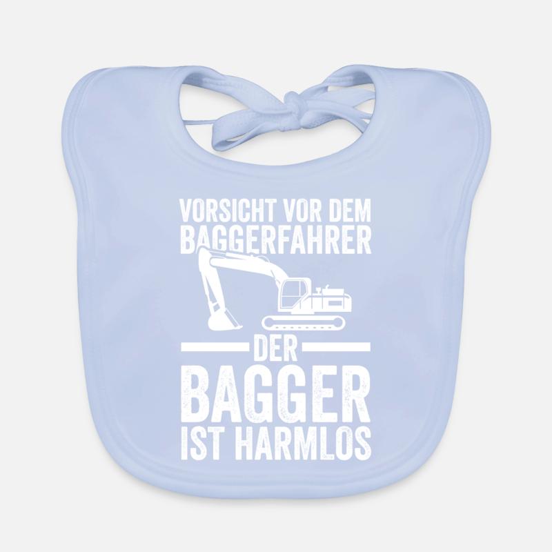 Bagger Fahrer Baggerfahrer Geschenk Baby Bio-Lätzchen