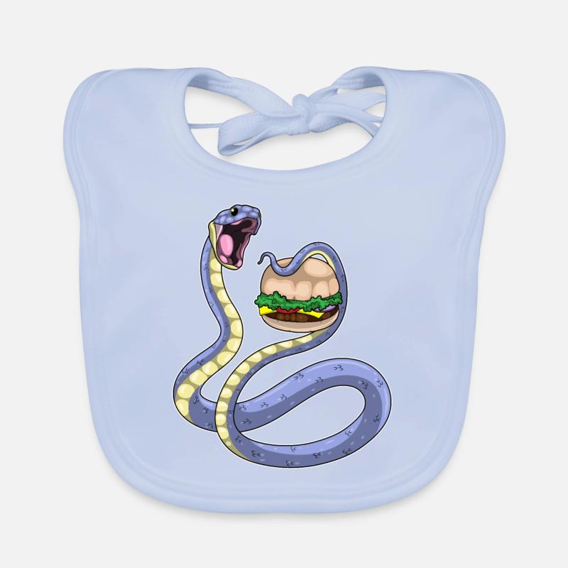 Schlange Burger Baby Bio-Lätzchen