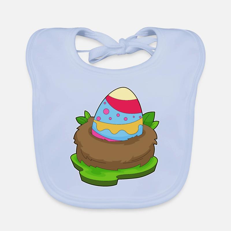 Easter Easter Egg Nest Organic Baby Bibs