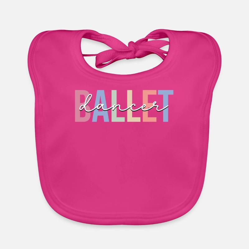 Dancing Ballet Dance Ballerina Organic Baby Bibs
