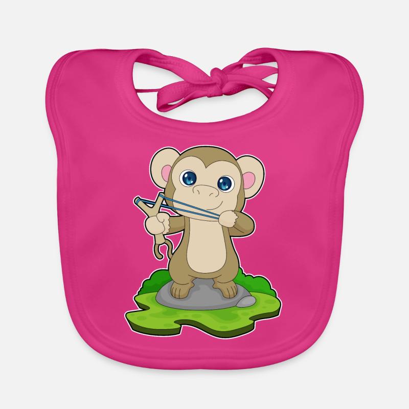 Monkey Slingshot Organic Baby Bibs