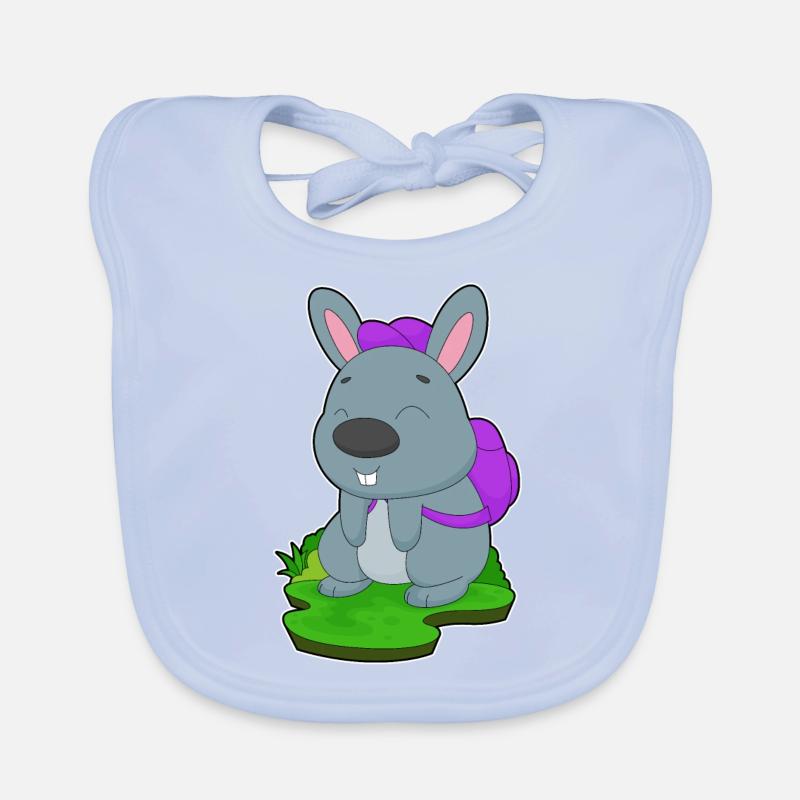 Hase Schüler Rucksack Schule Baby Bio-Lätzchen